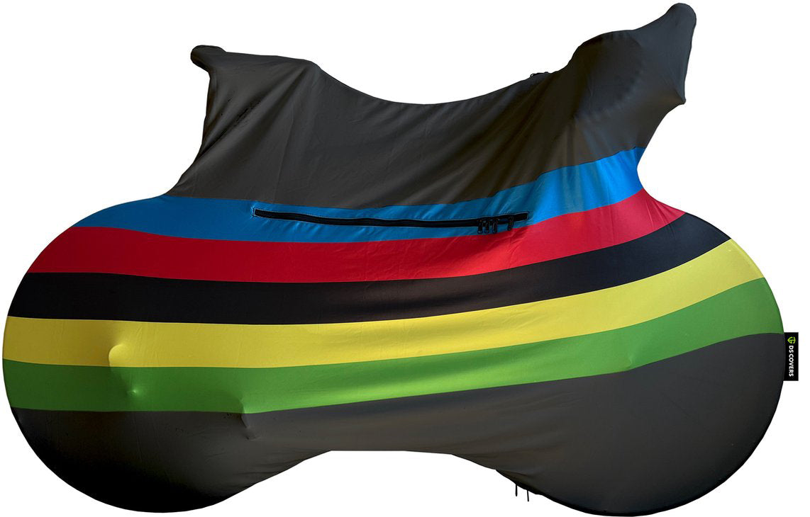 DS Covers Bicycle sock Rainbow Suitable for the Bicycle Carrier Black