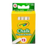 Crayola bordkrijt wit, 12st.