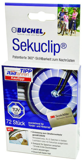 Büchel réflecteurs sekuclip 80mm 72 pièces