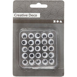 Creativ company yeux écarquillés, d 10 mm, 25 pièces 1 boîte