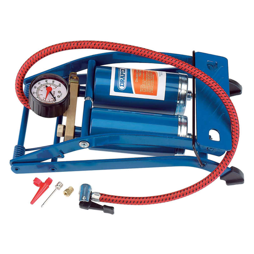 Pompe à pied Draper Tools avec double cylindre 25996