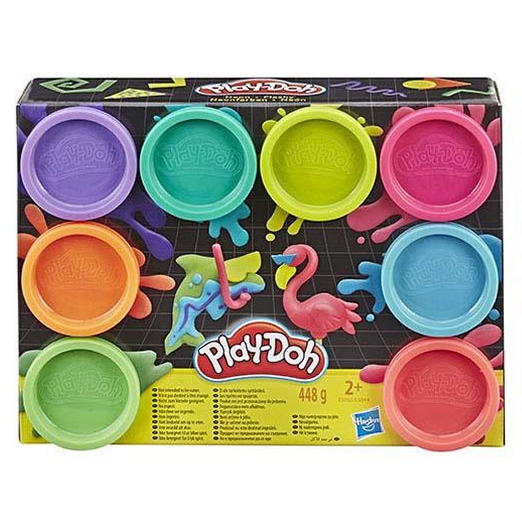 Play-Doh Rainbow Colours 8 słoików z gliny