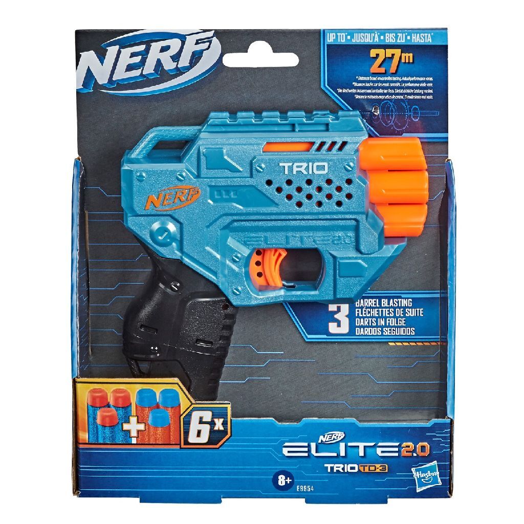 Hasbro Nerf Elite 2.0 Trio TD 3 Blaster + 6 šipek