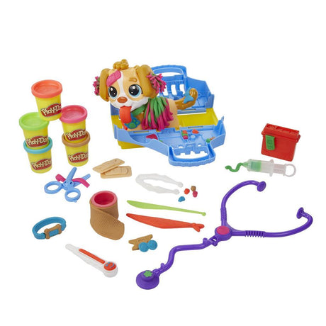 Play-doh vet play set - pâte à modeler - comprenant 5 pots - bricolage pour enfants
