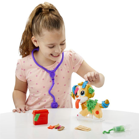 Play-doh vet play set - pâte à modeler - comprenant 5 pots - bricolage pour enfants
