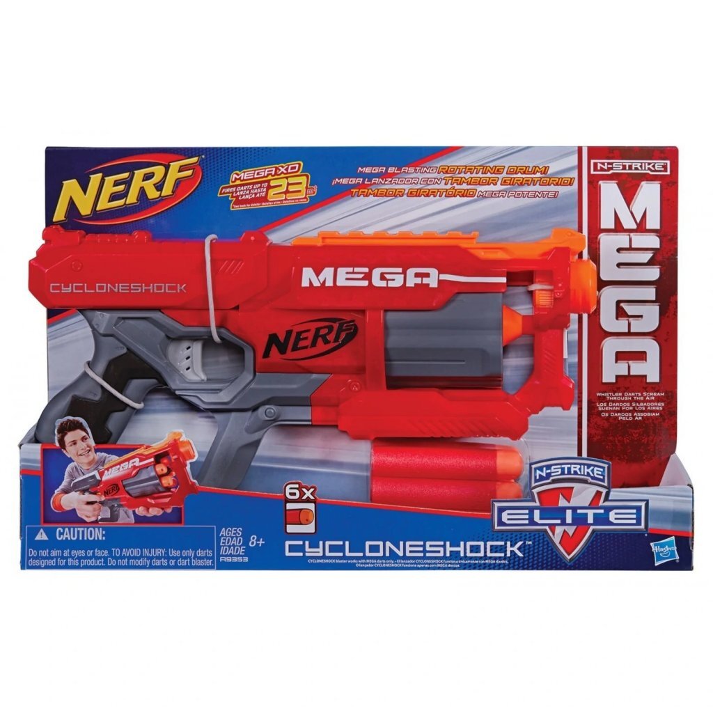 Nerf Cycloneshock Blaster + 6 dardos