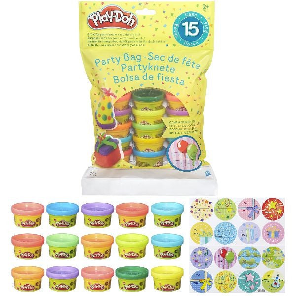 Play-doh party bag met 15 potjes