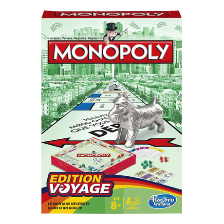 Voyage d'édition de monopole de jeu Hasbro