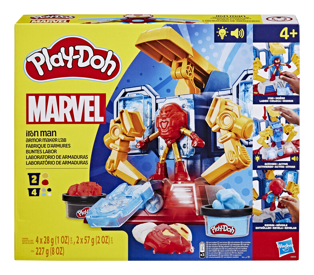 Play-doh iron man armor maker lab