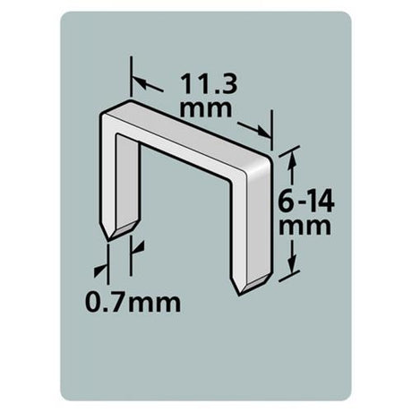Agrafes Dutack série 53 10mm cnk 1000pcs