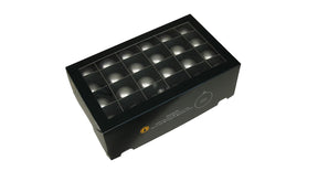 W b. 48 glassballs cap silver mat 40 mm