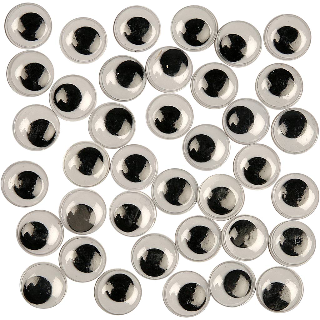 Creativ company yeux écarquillés, non autocollants, d 12 mm, 30 pièces 1 boîte