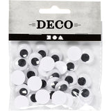 Creativ company yeux écarquillés, non autocollants, d 14 mm, 30 pièces 1 boîte