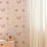 Noordwand noordwand wallpaper @ home butterfly pink