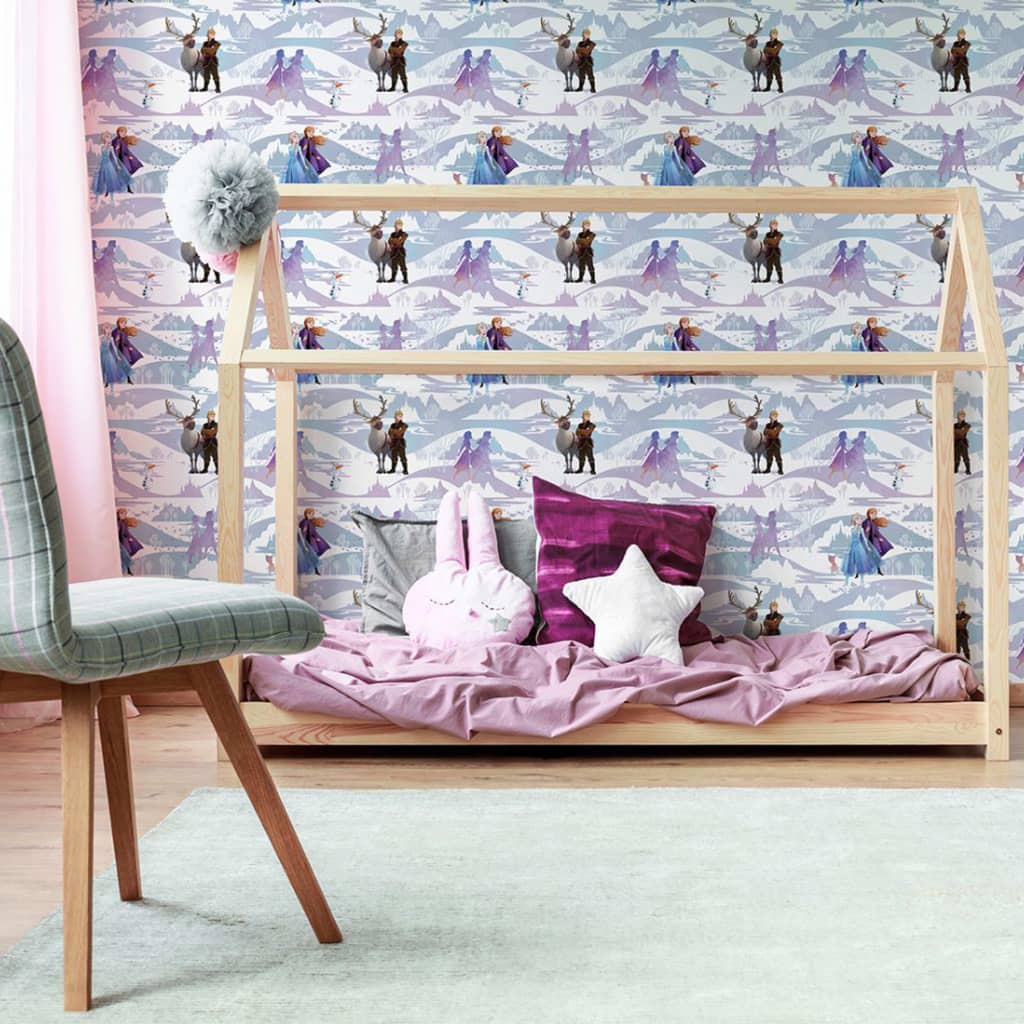 Noordwand Noordwand Wallpaper @ Home Frozen Scene Purple