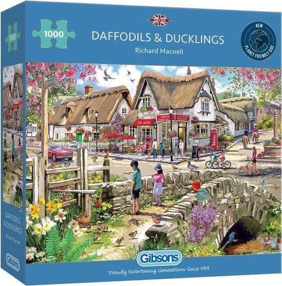 Gibsons Gibsons Puzzle Daffodils an Duckings 1000 Stécker