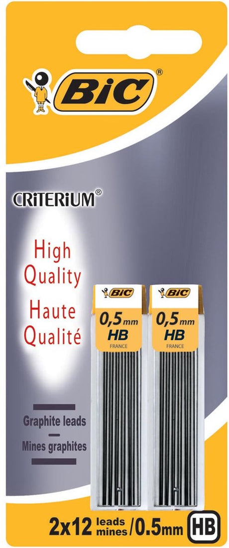 Critère Bic - recharge crayon - hb - 0,5 mm - 24 pièces