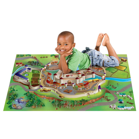 Tapis de jeu Achoka Château Moyen Âge, 100x150cm