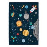 Tapis de jeu système solaire Achoka, 100x150cm