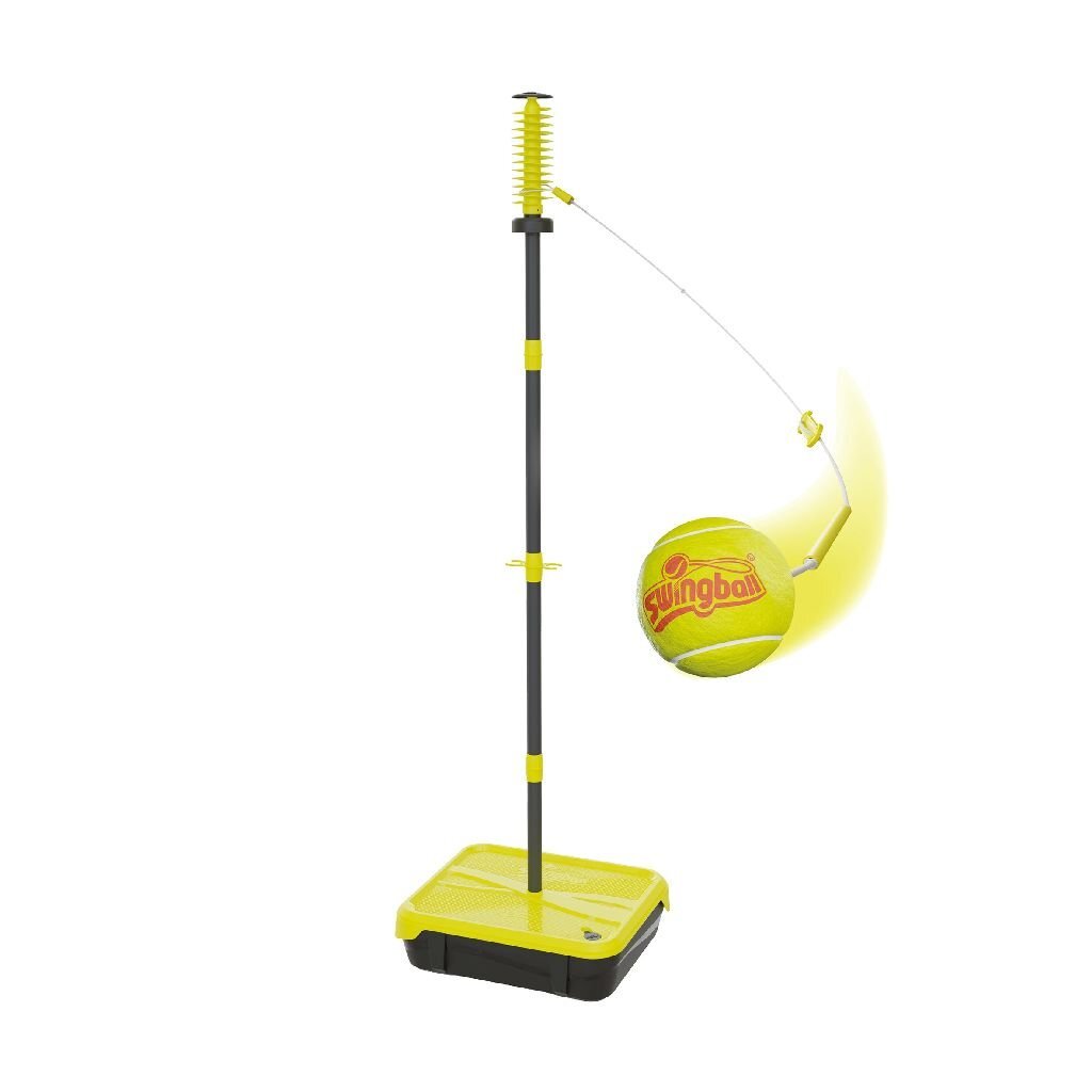Poteau de tennis Swingball pro avec base toutes surfaces noir jaune
