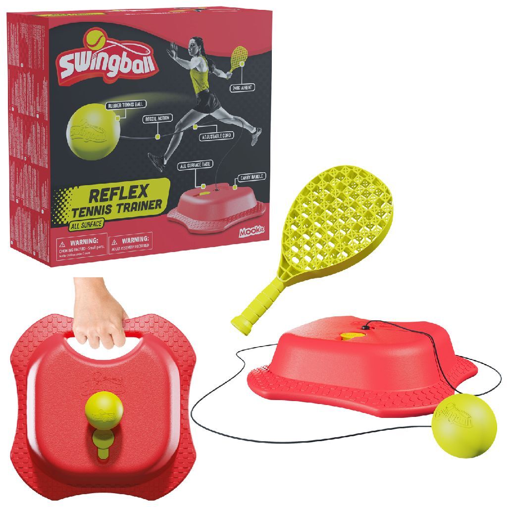 Swingball Reflex Tennis Trainer med all Surface Basic Red Yellow