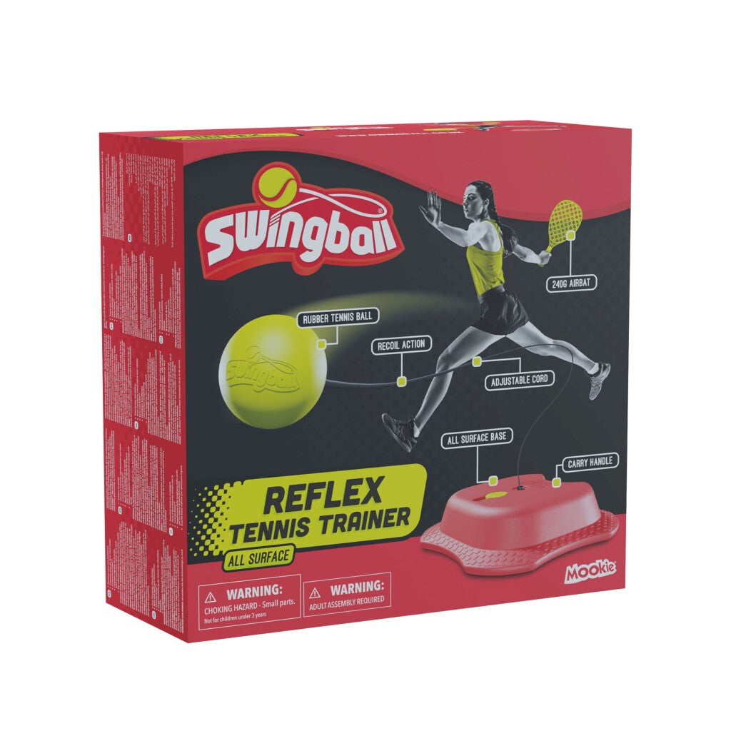 Swingball Reflex Tennis Trainer med all Surface Basic Red Yellow