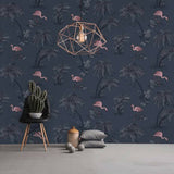 Hollännesch Mauercoverve hollännesch Mauercoverver Tapaper Flamingo Petrol blo