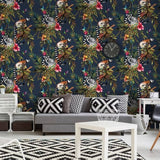 Fond d'écran des wallcoverings hollandais AAP PETOL BLAUW