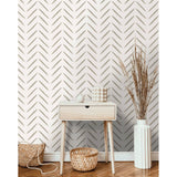 Covergs néerlandais Coverchs néerlandais papier peint Chevron Taupe