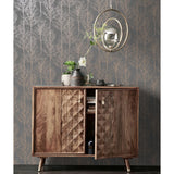 Fond d'écran de revêtements muraux hollandais rhea arbres gris et rose doré