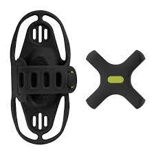 Collezione di ossa del supporto per telefono universale tie bici pro4 + cinghia nero