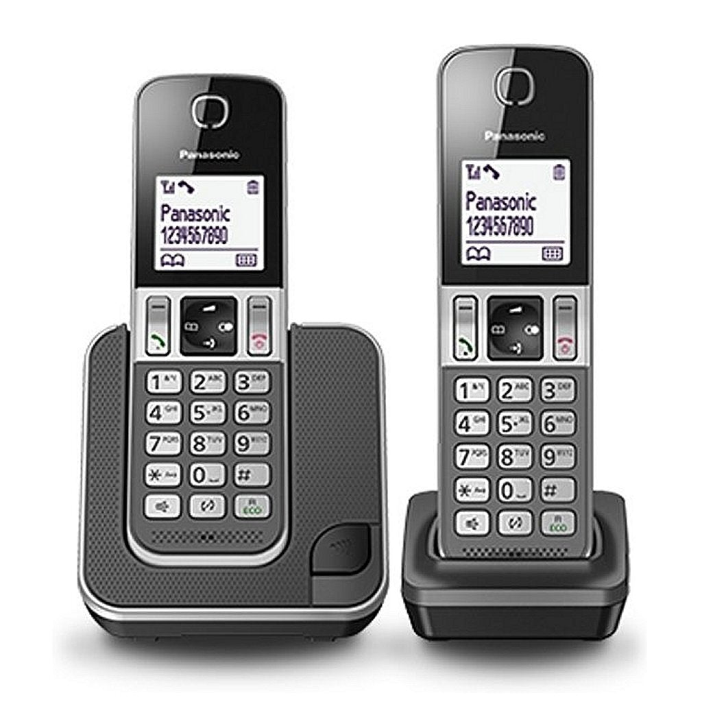 Panasonic kx-tgd312nlg téléphones 2 pièces noir gris