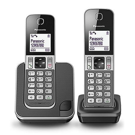 Panasonic kx-tgd312nlg téléphones 2 pièces noir gris