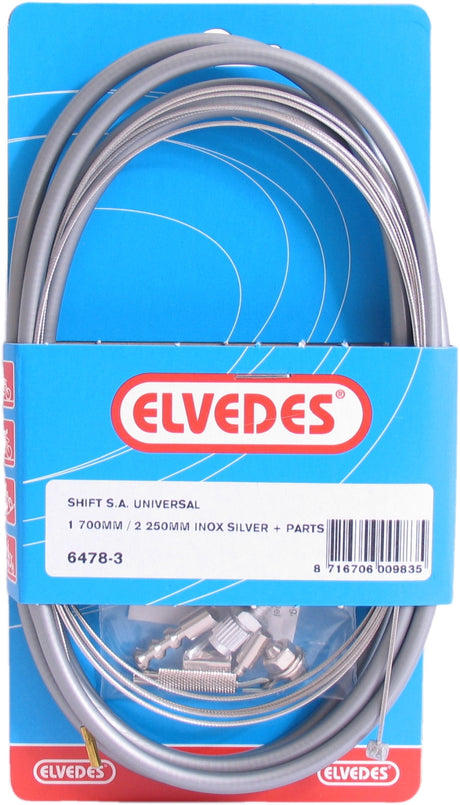 Elvedes drum brake cable kit 1700mm 2250mm stainless steel silver (on map)