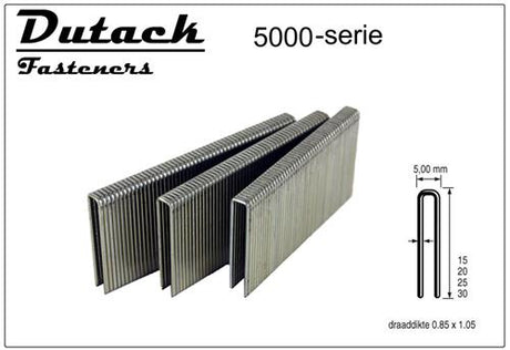 Agrafes Dutack série 5000 25mm acier p 5000 (nml)
