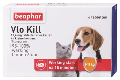 Beaphar vlo kill + petit chien chat jusqu'à 11 kg