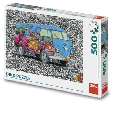 Dinotoys Puzzle Dino - Hippies VW Bus - 500 pièces
