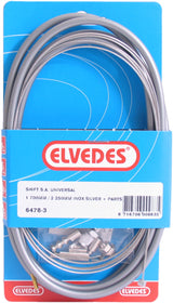 Gear Cable Set Elvedes 1700 2250 mm Universal Sturmey Archer Rustfritt stål - Sølv (på kart)