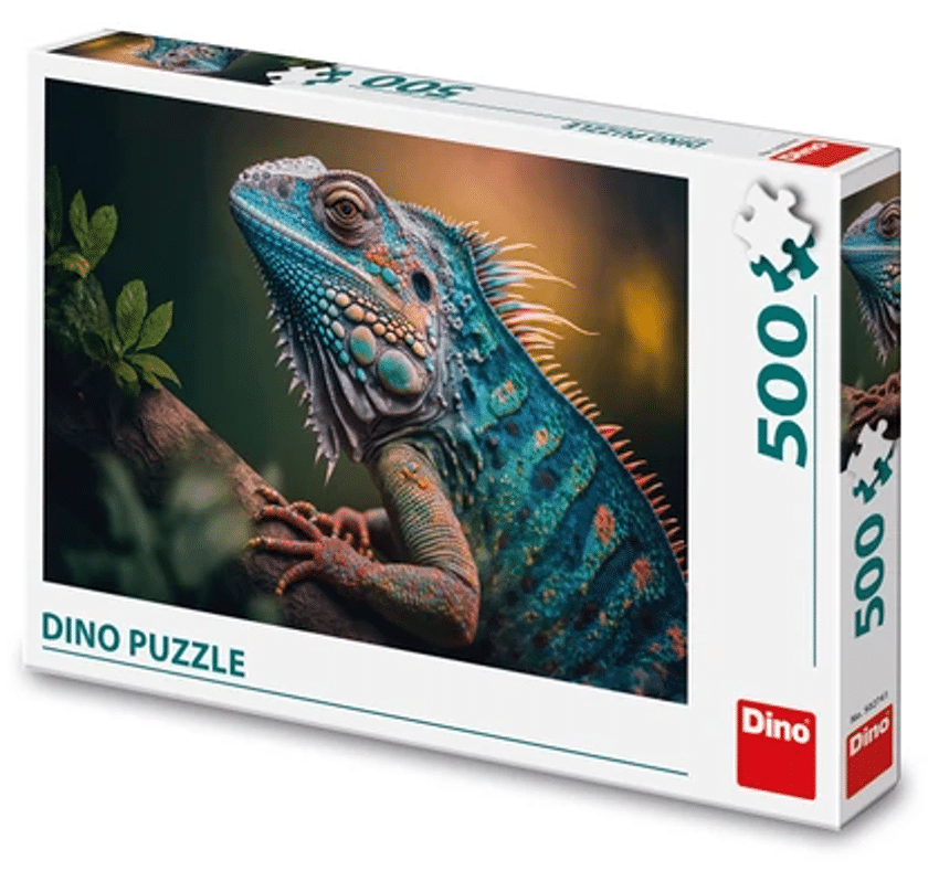 Dinotoys Puzzle dinosaure d'un iguane - 500 pièces