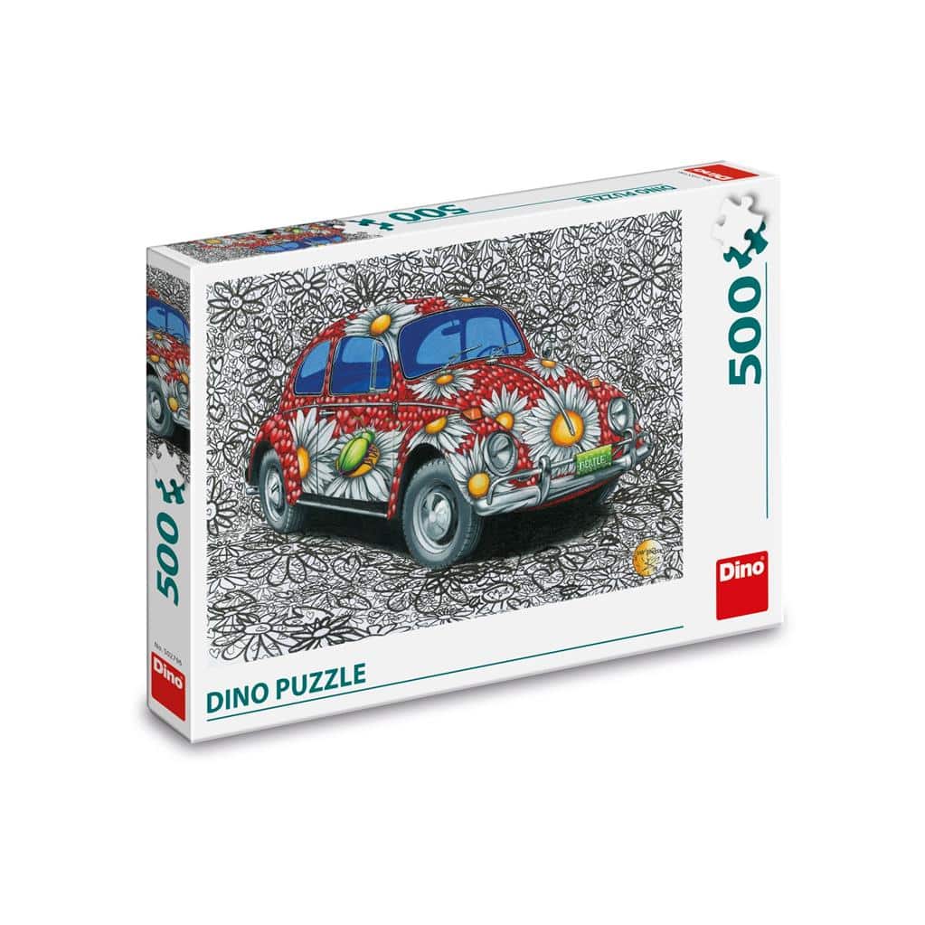 Dinotoys puzzle dinosaure peint VW Beetle - 500 pièces