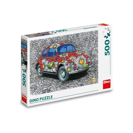 Dinotoys puzzle dinosaure peint VW Beetle - 500 pièces