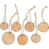 Disque en bois avec cordon suspendu, 7e.