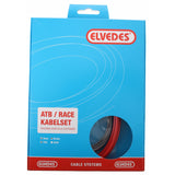 Rem Cable Kit ELVEDES ATB RACE Complete - rot (in Box)