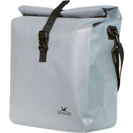 Sacoche de vélo simple Greenlands style urbain étanche 2 - 23 litres 31 x 50 x 15 cm - gris clair