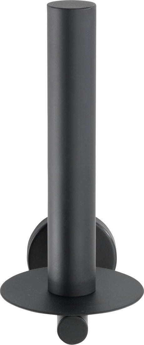 Wenko porte-rouleau de rechange Bosio acier inoxydable noir mat - porte-rouleau de papier toilette - porte-papier toilette - porte-rouleau de papier toilette