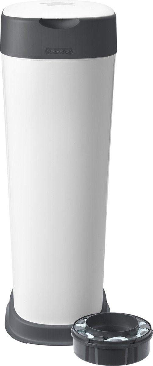 Seau à couches Tommee Tippee Twist Click XL - jusqu'à 60 couches - 1 cassette de recharge - film vert antibactérien