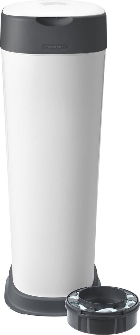 Seau à couches Tommee Tippee Twist Click XL - jusqu'à 60 couches - 1 cassette de recharge - film vert antibactérien