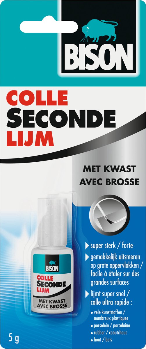 Baten trading company bison superglue avec pinceau 5 gr. (plaquette)