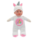 My beautiful dollsroom poupée douce 31 cm licorne ou ours 2 assortis | 6 pièces