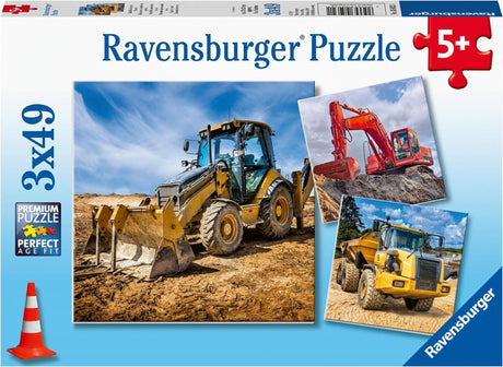 Ravensburger puzzle véhicules de construction 3x49